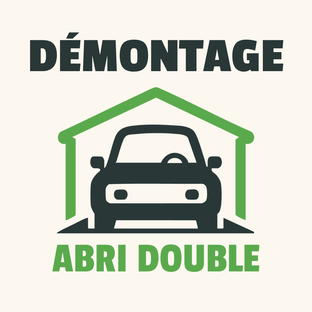 Service de démontage d’abri d’auto double.