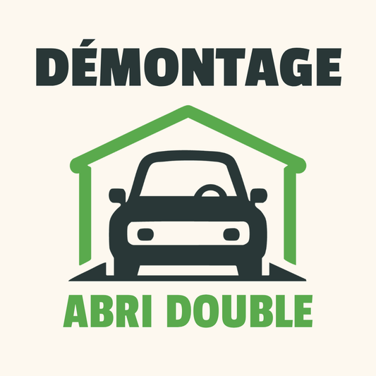 Service de démontage d’abri d’auto double.