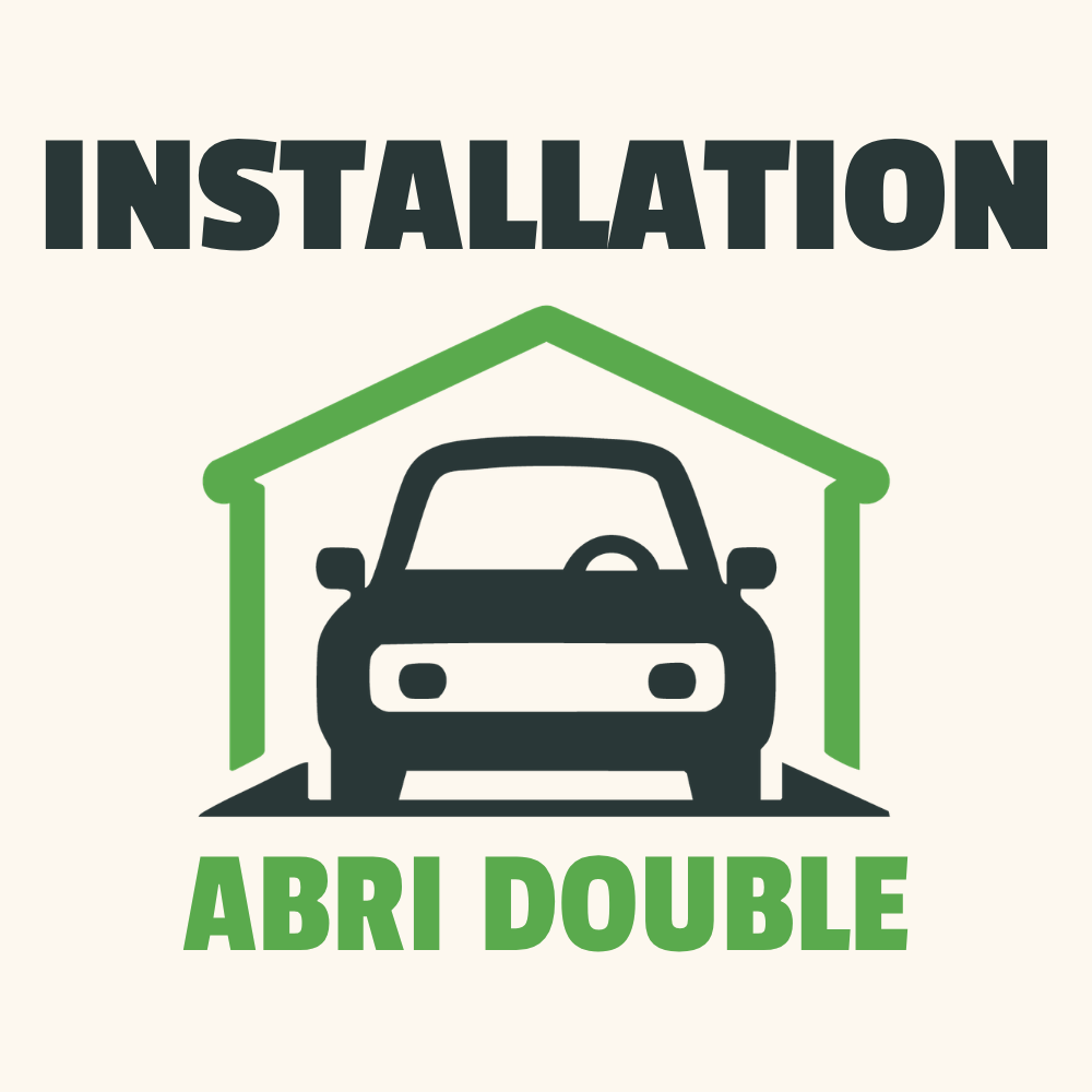 Double car shelter installation service.