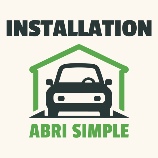 Service d’installation d’abri d’auto simple.